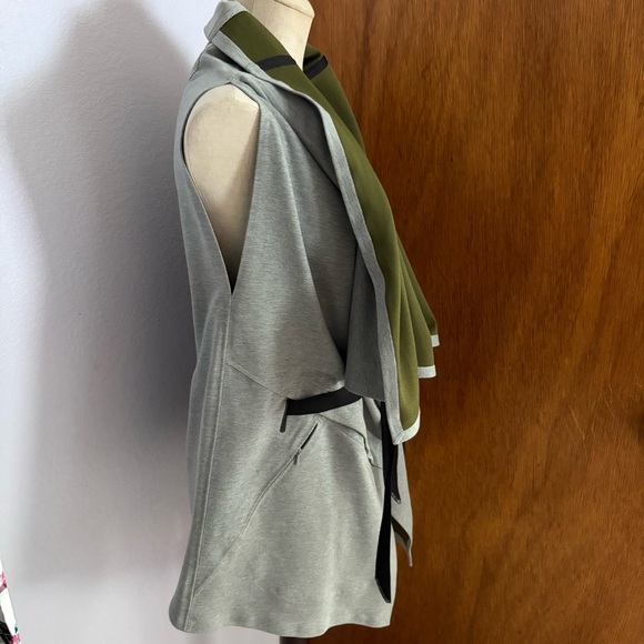 NIKE x JFS sz M Gray Green Tech Fleece Vest Cape Nikelab 718659 - Picture 5 of 14